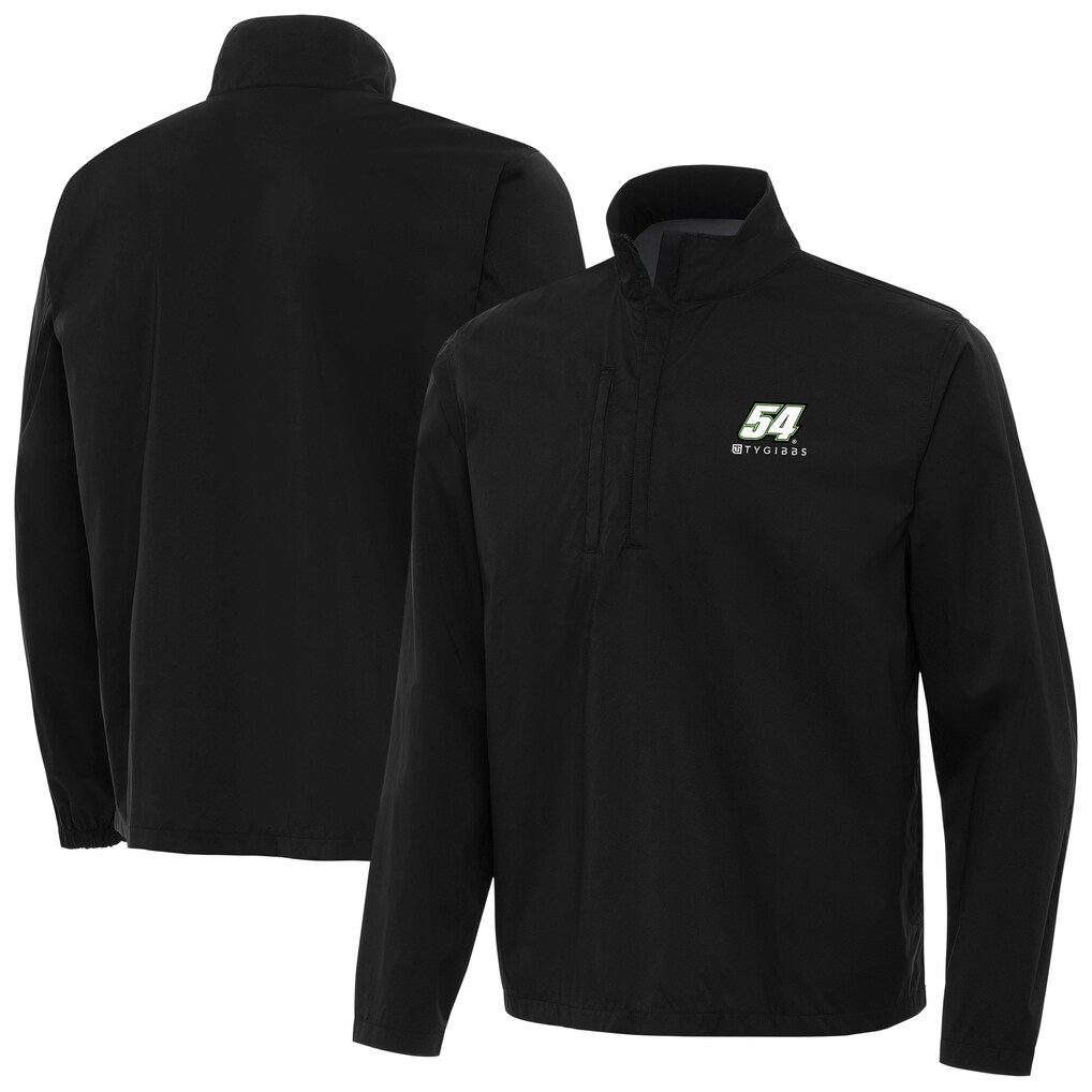  Ty Gibbs Antigua Brisk Quarter-Zip Pullover Jacket - Black